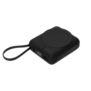 Внешний аккумулятор с подсветкой Риттер PD (Ritter PD) 10000mAh с функцией беспроводной зарядки 15W, черный