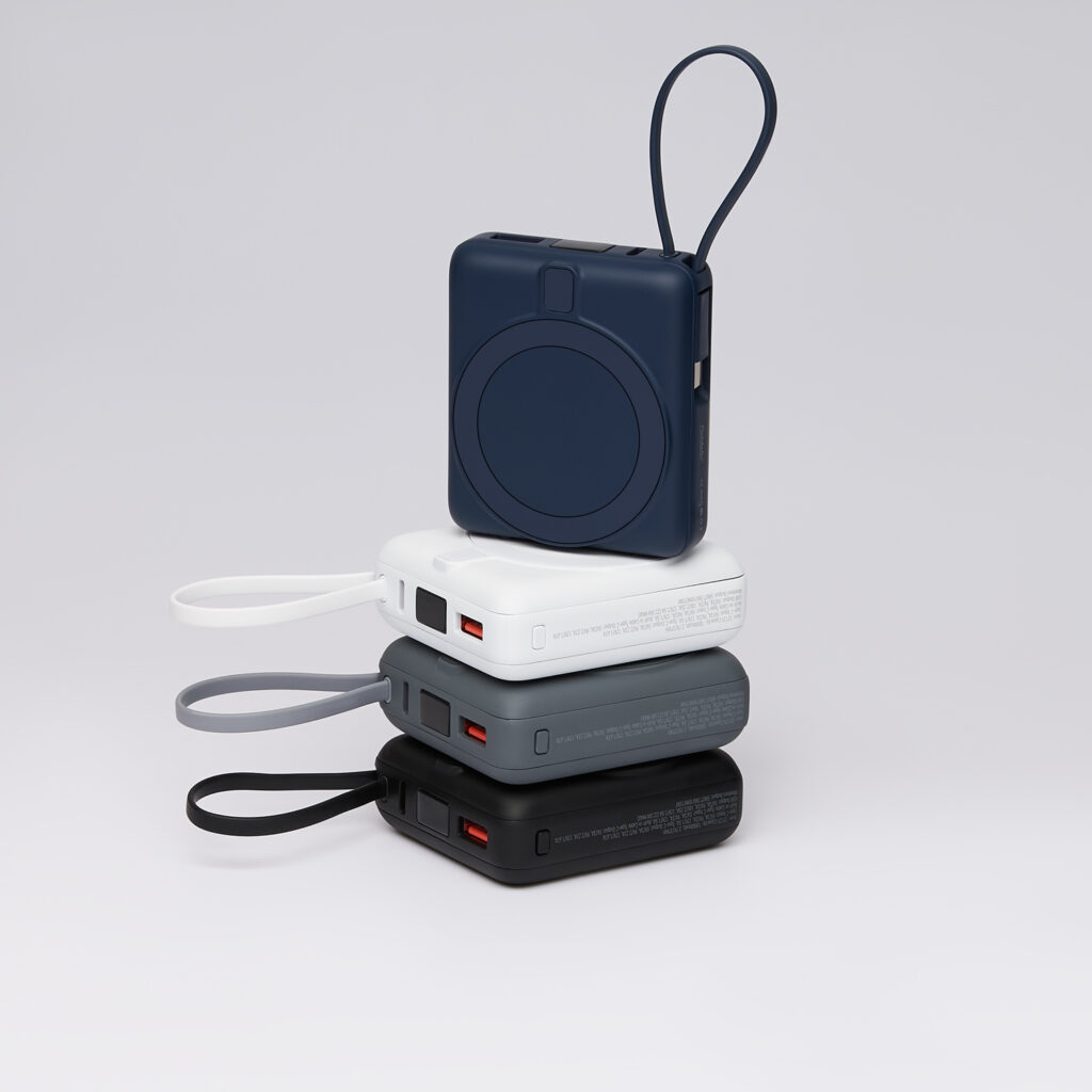 Внешний аккумулятор с подсветкой Риттер PD (Ritter PD) 10000mAh с функцией беспроводной зарядки 15W, белый
