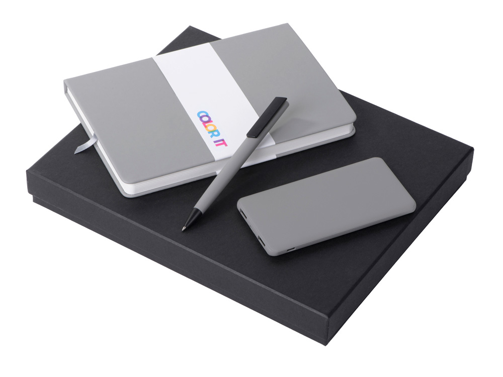 Подарочный набор COLOR IT c блокнотом, ручкой и повербанком, 5000 mAh — изображение 18