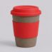 Стакан из бамбукового волокна Café, красный, серый