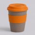 Стакан из бамбукового волокна Café, оранжевый, серый