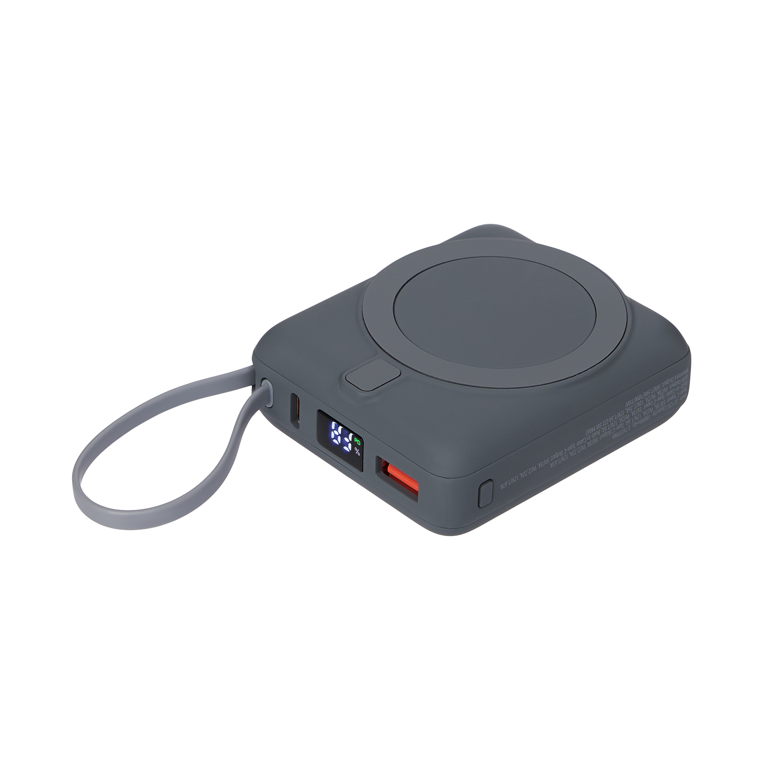 Внешний аккумулятор с подсветкой Риттер PD (Ritter PD) 10000mAh с функцией беспроводной зарядки 15W — изображение 43