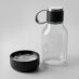 Бутылка для воды 2-в-1 Dog Bowl Bottle со съемной миской для питомцев, 1500 мл, черный