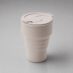 Силиконовый складной стакан GoCup, бежевый