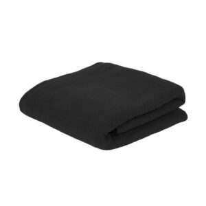 Плед PLAIN, 100х140 см, флис 150 гр/м2; 100% полиэстер, черный