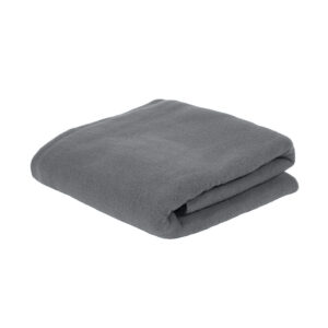 Плед PLAIN, 100х140 см, флис 150 гр/м2; 100% полиэстер, серый