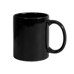 Кружка "DECOL" для деколи, 330 мл, d=82 мм, премиум, белая, черный
